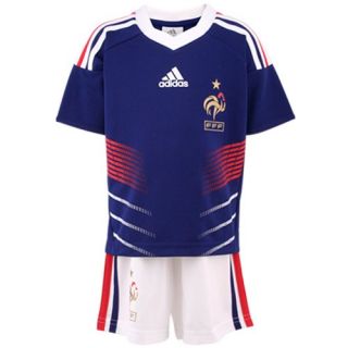 Adidas France Infant Performance Team Uniform Soccer Kit Set 24 MO 