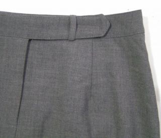 Bloomingdales Gray Straight Cut Wool Blend Maxi Skirt New Womens Size 