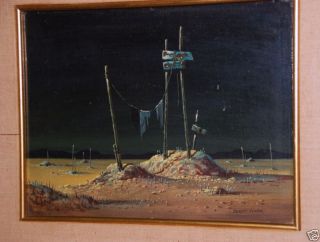 Surrealist California Painting Robert Clark Eames Era