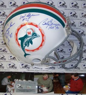 BOB GRIESE LARRY CSONKA SHULA HAND SIGNED DOLPHINS AUTHENTIC PRO 