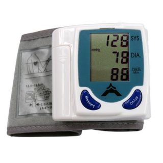   Portable LCD Cuff Wrist Band Health Blood Pressure Heart Rate Monitor