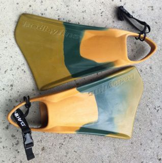 Redley Bodyboard/Swim Fins Size Large (11 12) Unique 3 Color