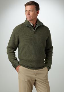 Bobby Jones Mens Trophy Collection Plaited Rib 1 4 Zip Sweater