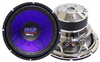   of 12 inch Blue Injection Molded 2400 watt Car Audio Stereo Subwoofers