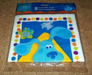 New BLUES CLUES Birthday PARTY SUPPLIES Loot GIFT Treat BAGS Plastic 8 