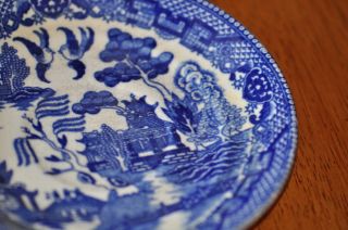 Vintage Blue Willow China 5 Saucer Made in Japan