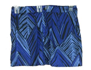 New Gap Blue Black zig zag pattern short mini skirt w pockets NWT Sz 