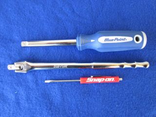 blue point tools 3/8dr flex bar / snap on screwdriver &