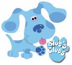 Nick Jr Blues Clues Red Thinking Chair Blue and Steve Set GUC RARE 