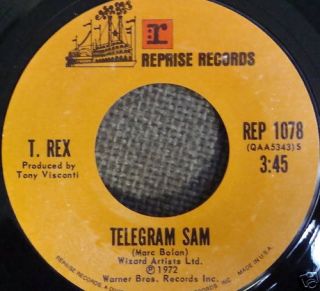 Rex Marc Bolan 45 Telegram Sam B w Cadillac Mint