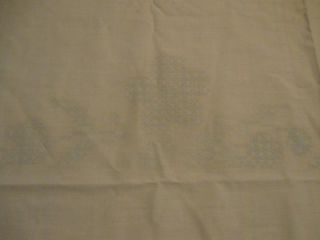   Red Gingham Ruffle Stamped for Embroidery Farmhouse Tablecloth