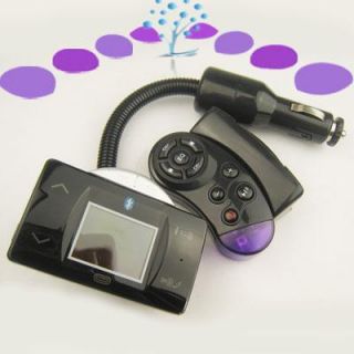 New Bluetooth Car Kit FM Modulator Camara for  SD Black