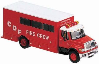 Boley 187 International 7000 CDF Fire Crew Truck red & white