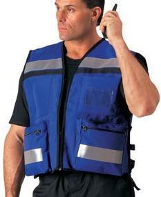   EMS Paramedic Fire Rescue Deluxe Hi Visibility Blue Safety Vest