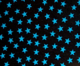 SMALL fabulous quality blue star cotton lycra 4 way stretch knit 