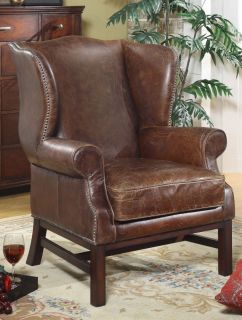 Leather Arm Chair Heirloom Quality Vintage Nails Restoration Hardware 