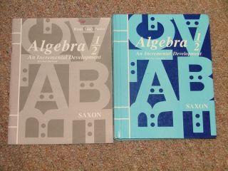 Saxon Algebra 1 2 Homeschool Set 2nd Edition