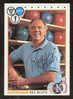 Ray Bluth Signed Autographed 1990 Kingpins PBA Card