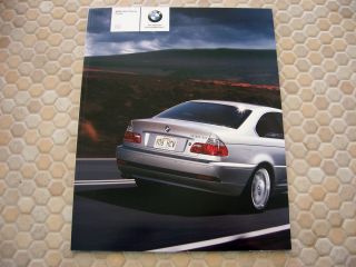 BMW 3 Series Coupe Prestige Sales Brochure 2005
