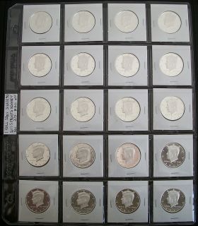 One 1 Roll of Gem Proofs 2011 S 90 Silver Proofs Kennedy Half Dollars 