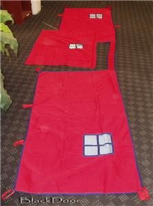 Kids Red Bottom Tent kit for Junior Loft Bed