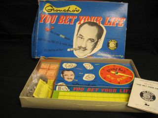 WOW Vintage 1955 Grouchos You Bet Your Life Board Game