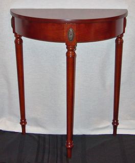 The Bombay Furniture Coimpany Cherry Wood Half Round Console Table New 