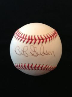 Bob Gibson St. Louis Cardinals HOF Signed Autographed OML Baseball COA 