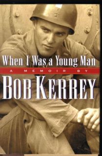 Vietnam Medal of Honor Bob Kerrey Signed Book When I Was A Young Man 