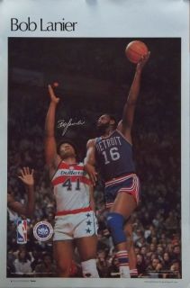 Bob Lanier Detroit Pistons NBA SI Poster 1977