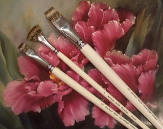 bob ross floral brushes 3 pcs
