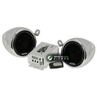 Boss Audio MC500 Motorcyle UTV Amplifier Speaker System USB SD Ports 