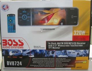 Boss BV8724 DVD  CD USB 4 3 Touch Screen Car Player