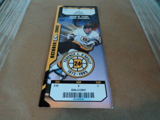 BOSTON BURINS TERRY O REILLY NIGHT TICKETS EX MINT CONDITION