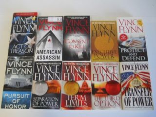 Lot of 10 Vince Flynn Political Thriller Paperback Books ~ Mitch Rapp