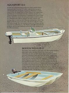 1982 Aquasport 22 2 Boston Whaler 13 Boat Reviews
