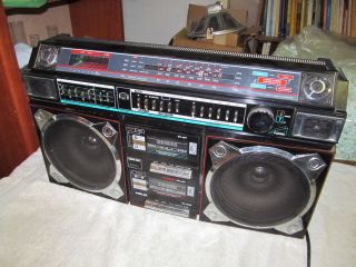 Vintage Helix HX 4636 Boombox Radio Cassette Player Nice