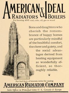 1927 Ad American Radiator Company Boilers Heating Coal   ORIGINAL 