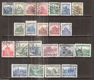 Bohemia & Moravia Czechoslovakia Hitlers Nazi Germany Set of 22 Stamps 