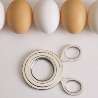 RSVP Soft Cooked Egg Topper Boiled Stainless Steel Cutter Scissors 