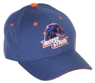 Boise State Broncos BSU Blue Fitted Hat Cap Size 7 1 8 New