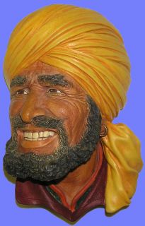 334 Extremely RARE Bossons Yellow Turban Punjabi Mint Condition