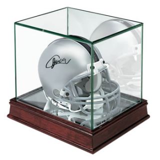 New Real Glass Mini Football Helmet Cherry Display Case