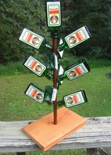 Unique Jagermeister Mini Bottle Tree 18 Tall Made from 100% Recycled 