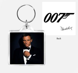 James Bond Daniel Craig Necklace Keychain Keyring