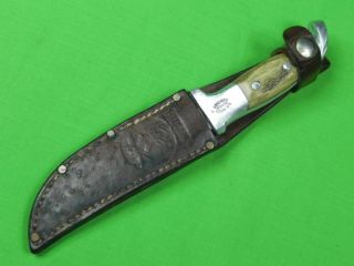 US Vintage Early Ruana Boner Montana M Stamped Fighting Knife Sheath 
