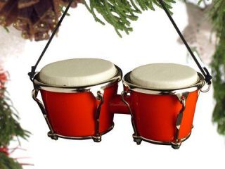 Music Replica Ornament 3 Christmas Drum Set Bongo Snare