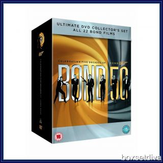 James Bond OO7 Ultimate Collection 22 Discs Brand New DVD Boxset 