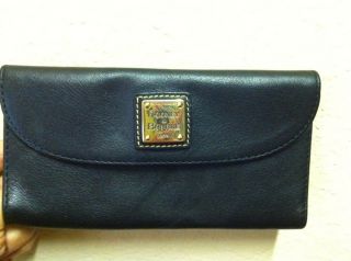 Brand New Dooney Bourke D B Black Leather Wallet $185 Victoria Secret 