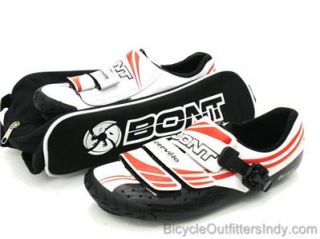 Bont Cervelo Test Team CTT 3 Road Cycling Shoes   White/Red   NEW